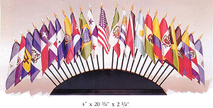 OAS desktop flag set, 35 world flags