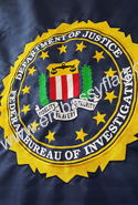 FBI indoor flag emblem