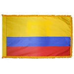 Ecuador indoor civil flag with fringe