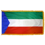 Equatorial indoor civil flag with fringe