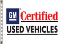 GM Certified Used Vehicles flag