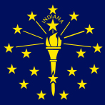 Indiana flag emblem