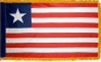 Liberia indoor flag