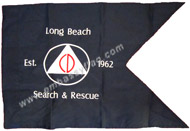 Long Beach Search & rescue guidon