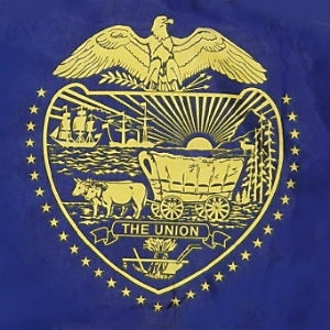 Oregon flag shield