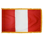 Peru indoor civil flag with fringe