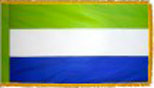 Sierra Leone indoor flag