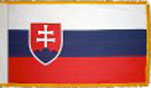 Slovak Republic indoor flag