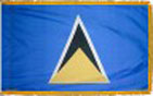 St. Lucia indoor flag