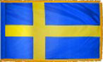 Sweden indoor flag