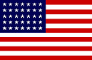 Historic USA Flag, 35 star