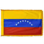 Venezuela indoor civil flag with fringe