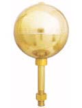 Flagpole gold ball top
