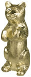 Metal golden bear ornament