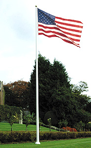 Fiberglass residential flagpole