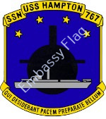 USS Hampton ship crest