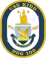 USS Kidd ship crest