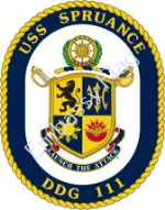 USS Spruance ship crest