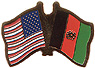 Afghanistan / USA friendship flag lapel pin