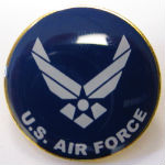 US Air Force wings lapel pin