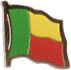 Benin flag lapel pin