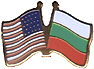 Bulgaria / USA friendship flag lapel pin
