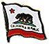 California flag lapel pins