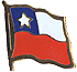 Chile flag lapel pin