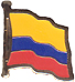 Colombia flag lapel pin
