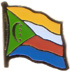 Comoros flag lapel pin