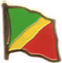 Congo flag lapel pin