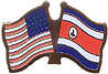Costa Rica / USA friendship flag lapel pin