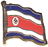 Costa Rica flag lapel pin