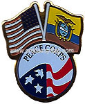 Custom Peace Corp friendship pin