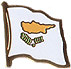 Cyprus flag lapel pin