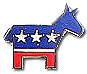 Democratic Party lapel pin