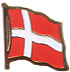 Denmark flag lapel pin