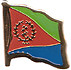 Eritrea flag lapel pin