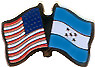 Honduras  / USA friendship flag lapel pins