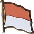 Indonesia flag lapel pin