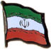 Iran flag lapel pin