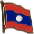 Laos flag lapel pin