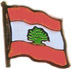 Lebanon flag lapel pin