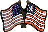 Liberia / USA friendship flag lapel pin