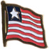 Liberia flag lapel pin