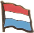 Luxembourg flag lapel pin
