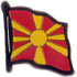 Macedonia flag lapel pin