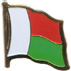 Madagascar flag lapel pin