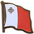 Malta flag lapel pin