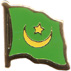 Mauritania flag lapel pin